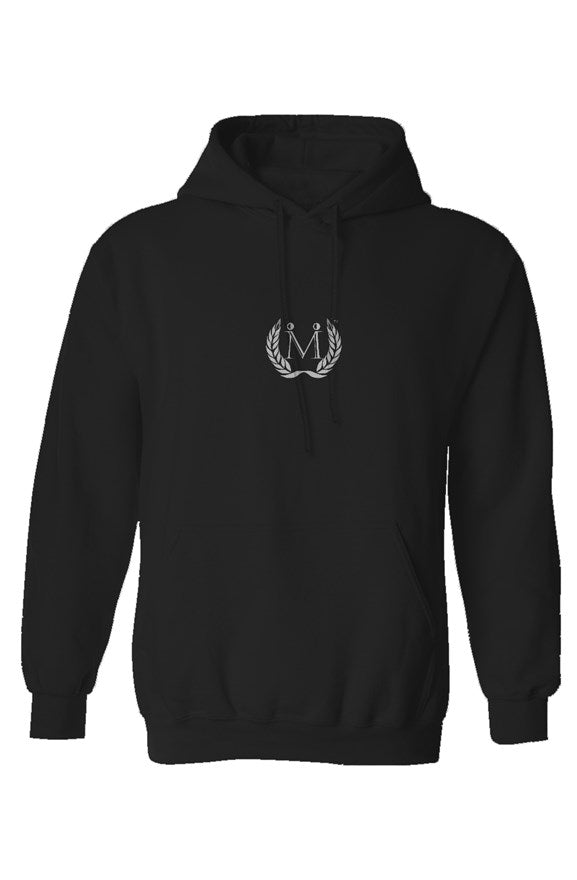 Black Embroidered IMMERSED Pullover Hoodie